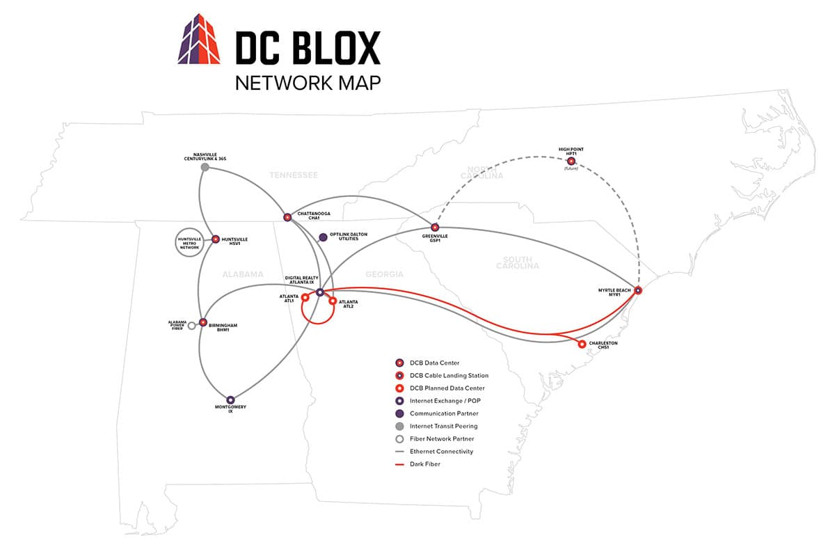 DC BLOX Network Map