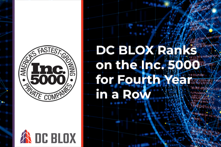 DC BLOX named to Inc. 5000 for fourth year in a row