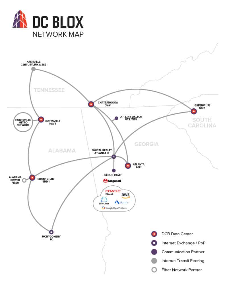 DC BLOX Network Map