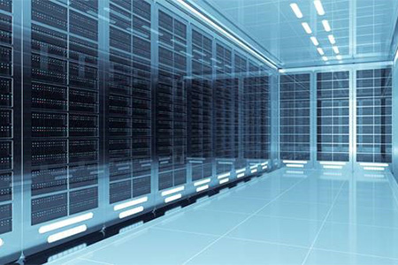 colocation data center provider interior showing servers